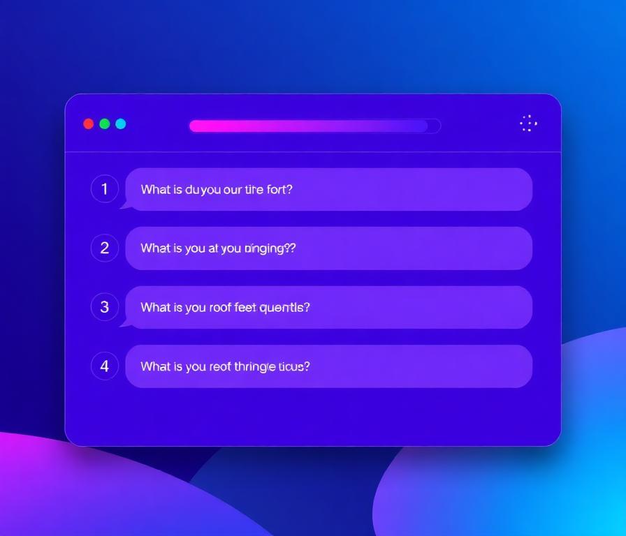 Conversational form with 5 auto-generated questions